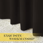 NICETOWN Blackout Curtain Drape for Bedroom - Light Reducing Thermal Insulated Solid Grommet Room Darkening Window Curtain 90 inches Long for Living Room (Toffee Brown, 1 Piece, W66 x L90)