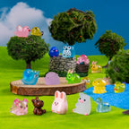 240 Pcs Mini Resin Animals Figurines Bulk,240 Styles Tiny Animals Variety Pack for Fairy Garden Landscape,Hide Crafts Decor