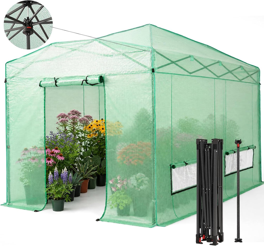 crown shades 12x8 pop up outdoor walk-in portable, main product view
