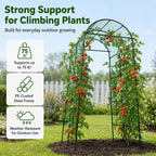 follook garden arch trellis for climbing plants outdoor, side view