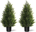 vitalismo 3ft uv-resistant artificial cedar trees for front, main product view