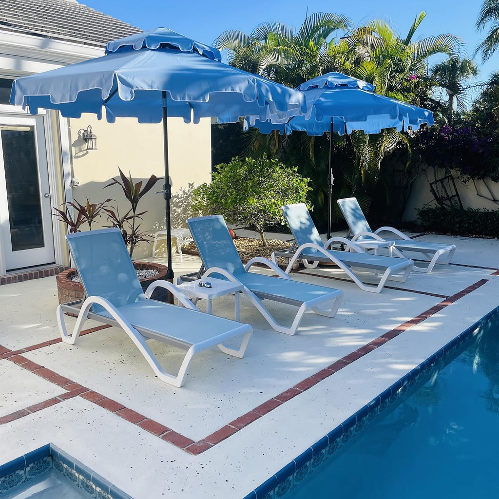 purple leaf patio chaise lounge set of 3, main product view