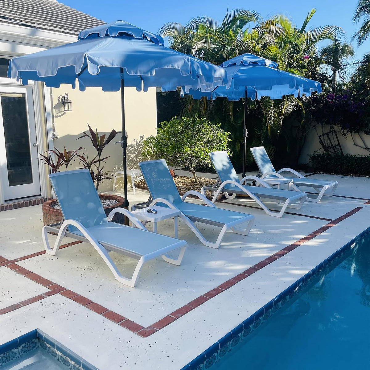 purple leaf patio chaise lounge set of 3, main product view