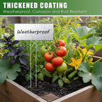 landhoow 12 pcs large plant marker, 10'' x showing dimensions