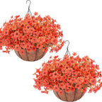 2 set artificial fake mums flowers plants with, main product view