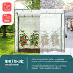 vounot® garden greenhouse tomato grow house with roll-up shown in use