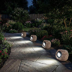 Solar Rock Lights, 4 Pack Solar Powered Waterproof LED Spotlights Decorative for Outdoor Garden, Pathway, Walkway, Yard, Landscape, Patio (Cool White)