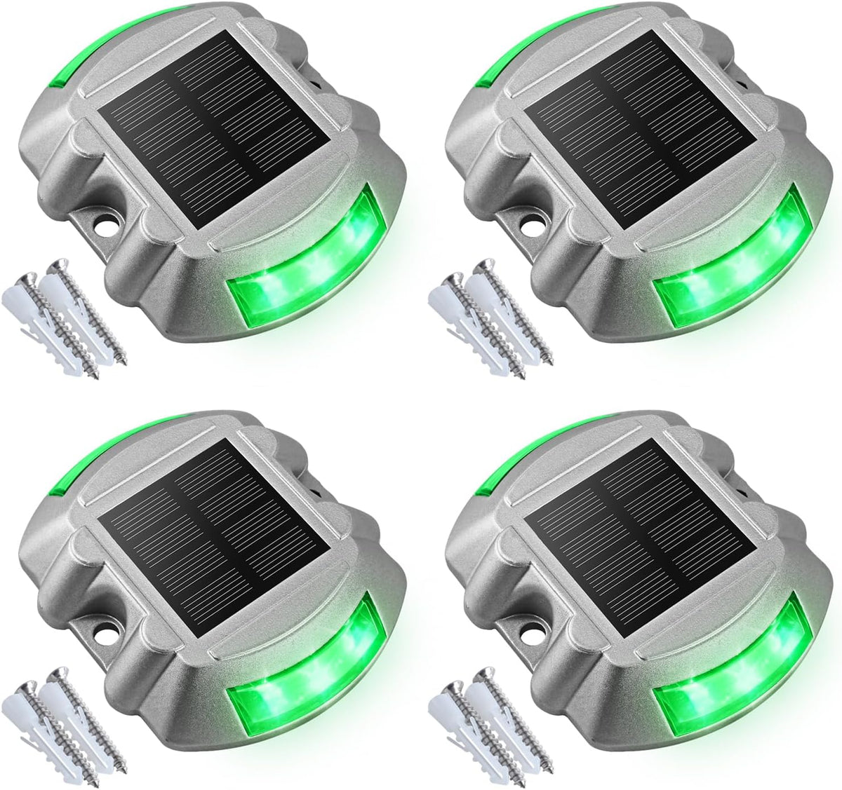 volisun solar deck driveway dock lights,solar pathway lights,blue, main product view