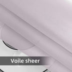 SpaceDresser Waterproof Outdoor Sheer Curtains for Patio - 2 Panels Rod Pocket Indoor Voile Sheer Curtain for Living Room,100W x 96L inch, Silver Grey