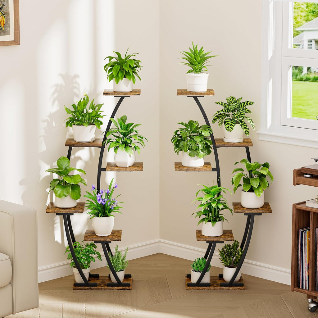 bacekoll plant stand with grow light 2 pack showing dimensions