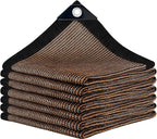 Mocha Sun Shade Cloth,10x12FT Pergola Shade Cover with Reinforced Grommets,90% Shade Fabric Fence Privacy Screen Balcony,Pergola Shade Cover Canopy Patio Garden Backyard Carport Porch Deck