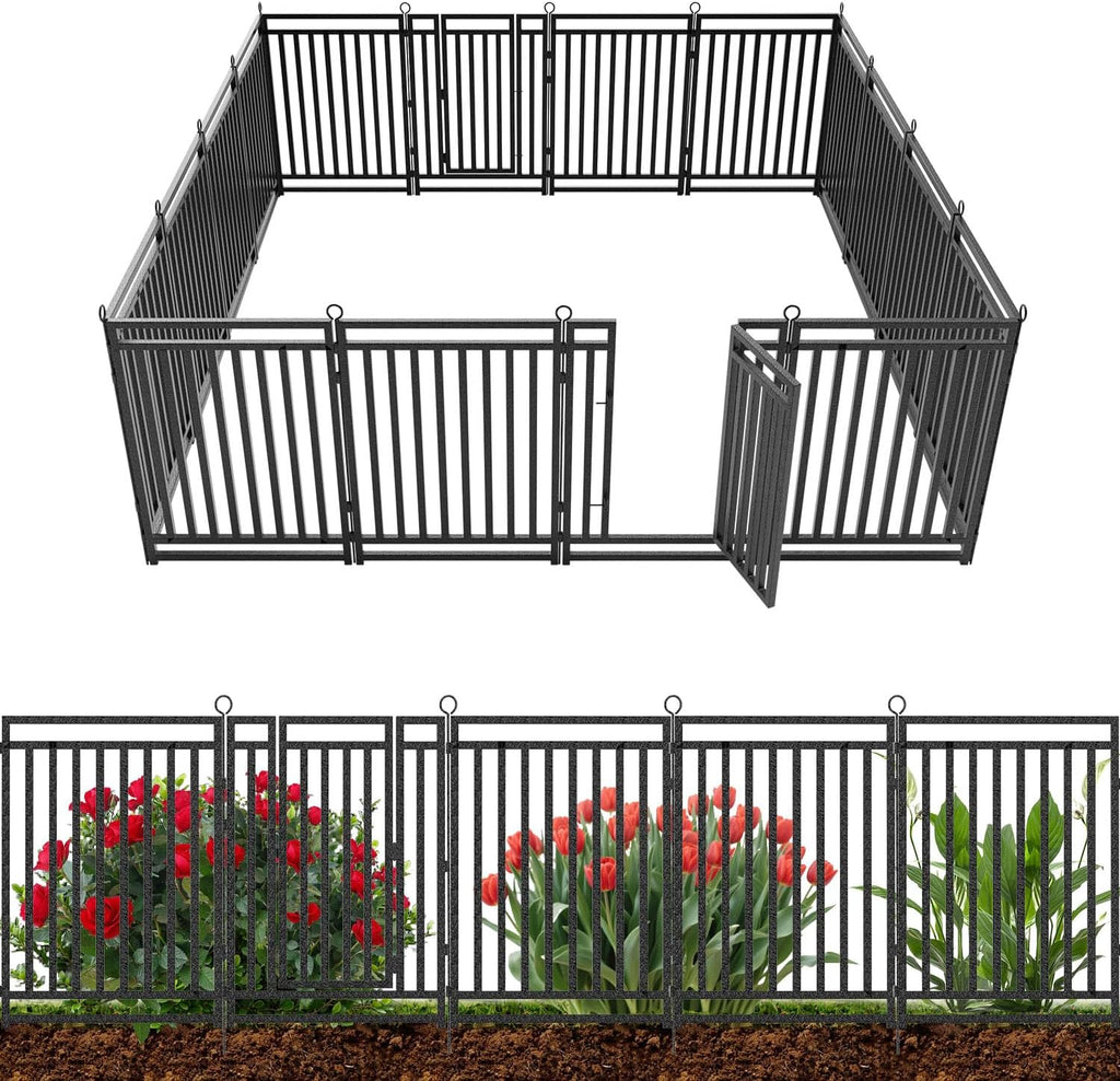 decorative garden fence metal dog fence outdoor for, main product view