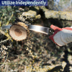 18FT Reach Manual Pole Saws for Tree Trimming with 3-12FT Telescoping Extension Pole, Anti-slip Handle, Manual Pruning Pole Saw with 19" 3X Detachable Saw for Forestry, Yard, Garden, Patios