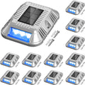 addlon solar dock lights marine 12 pack, driveway, main product view