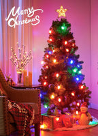 Vintage Christmas Lights Outdoor, 100Ft C9 String Lights with 100 LED Bulbs | Waterproof Shatterproof Connectable Commercial Christmas Tree Lights for Outside Roofline Patio Yard Home Decor, Multicolor