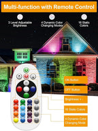 ZUCKEO 12W Color Changing Landscape Lights RGB Low Voltage Landscape Lighting Remote Control, Waterproof LED Outdoor Spotlight for Garden Pathway House Christmas Decor, 10 Pack with Connector