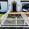 bynbbur 2 panels white picket fence 42" w, main product view
