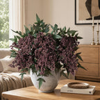 fake flowers 35 inch berry stems faux flowers, side view