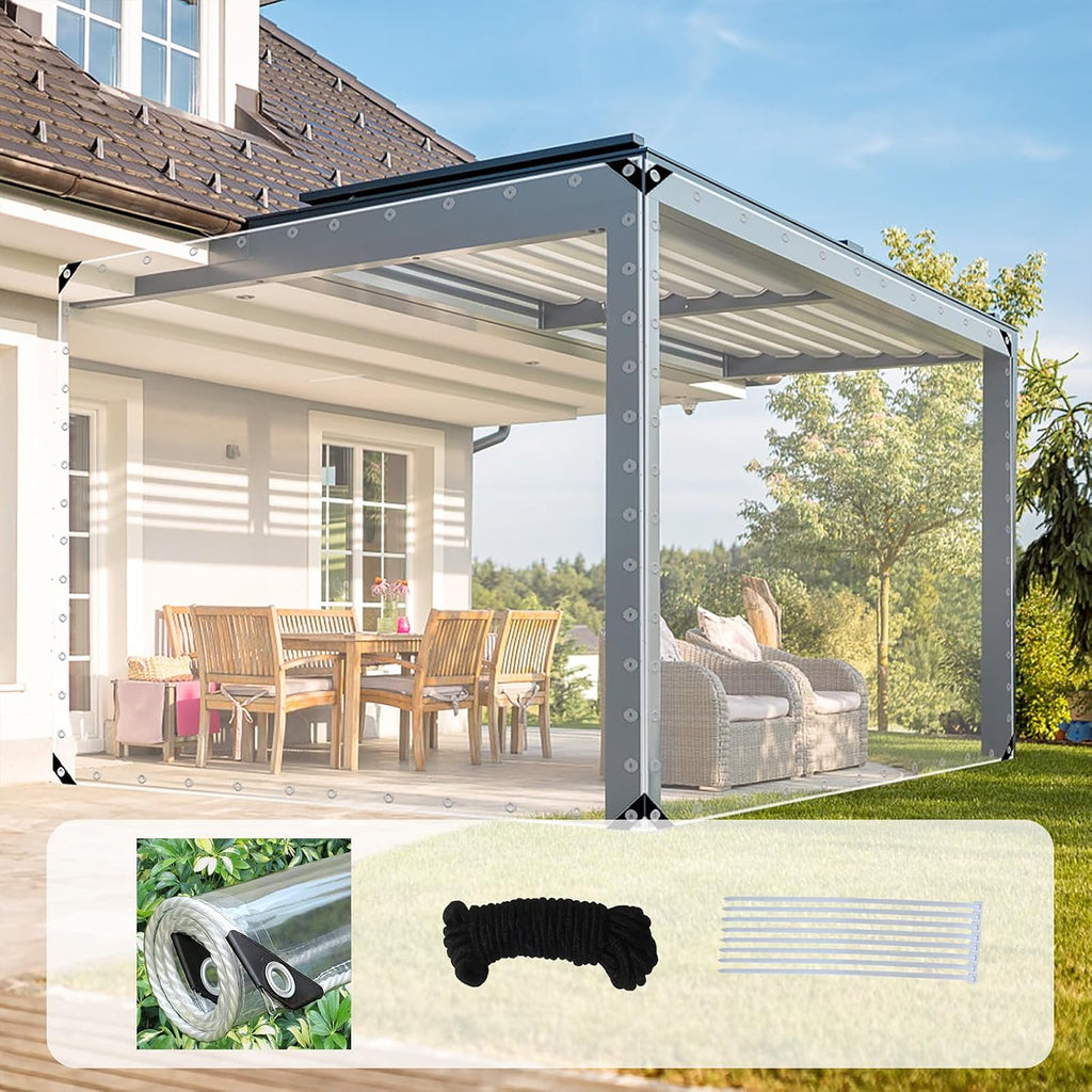 clear tarp 8 x 12 ft clear tarps, main product view