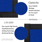 UPGRADE Privacy Screen 5' x 50' Fence Commercial Shade Cover with Brass Grommets Heavy Duty Perfect for Outdoor Back Yard, Blue, Customizable