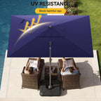 9x12 ft cantilever patio umbrella, large rectangular offset showing dimensions
