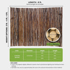 forever bamboo caramel brown bamboo fencing decorative rolled on a desk or shelf