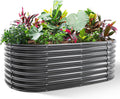 land guard galvanized planter raised beds, 6×3×2ft galvanized, main product view