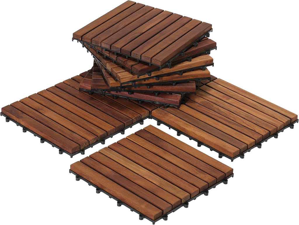 bare decor ez-floor interlocking flooring tiles in solid, main product view