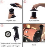 DELSbbq Grill Smoke Stack Replacement for Pit Boss, Traeger, Camp Chef | Also fits Other Pellet Grills Smokers, Complete All-in-One Installation Kit, Simple to install
