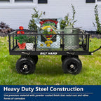 bilt hard 10" flat free tires heavy duty on a desk or shelf