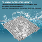 12” x 12” drainage interlocking floor mats 12 showing dimensions