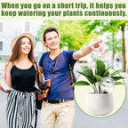 17.6 oz Extra Large Plant Watering Globes Top Fill, Upgraded Plastic Self Watering Bulbs with Terracotta Spikes, Slow Release Watering Stakes for Indoor & Outdoor Potted Plants, 4 Pack