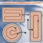 soil heating cable 49 ft electric soil warming, side view