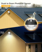 LED Barn Light 2 Packs, 150W 20000LM Yard Area Lights Dusk to Dawn Outdoor Lighting with Upgraded Photocell 6500K Adjustable Angle Daylight IP66 Waterproof Street Lights for Farmhouse/Garage