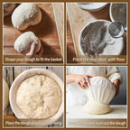 6 Packs Round Banneton Basket Liner for Bread Proofing Cover, 9 inches | banneton liners，Cloth，Sourdough Proofing, Natural Rattan Proofing Cover, For Banneton Basket, Homemade Baking Dough