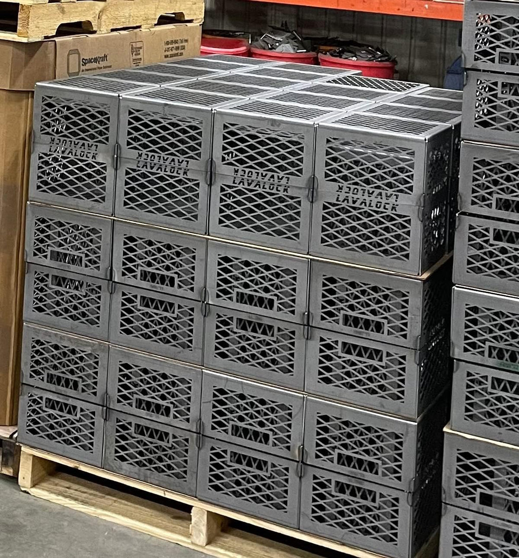 Total Control ® BBQ Charcoal Basket smoker pit fire box basket 12 x 10 x 6 Laser Cut - HEAVY DUTY