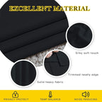 NICETOWN Black Out Dooway Curtain 80 inches Long, Grommet Thermal Insulated Window Treatment Light & Sound Blocking Drapes for Living Room/Hallway, W52 x L80, 1 Panel