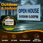 36 inch plastic blank yard signs with stakes, package contents
