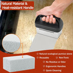 Heavy Duty Griddle Cleaning Brick with Handle | Grill Cleaner for Cleaning Flat top, Pumice Griddle Cleaning Stone Removing Stains for BBQ, Swimming Pool, Sink(5 Pack)