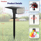 Solar Lights Outdoor Waterproof, 3 Lighting Modes Solar Spot Lights Outdoor | LED Solar Spotlights, Ultra Bright Dusk-to-Dawn Uplights for Garden, Landscape, Yard, Pathway, IP65, Auto On/Off