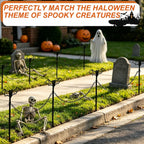 metal halloween fence for outdoor garden, 23.6" halloween, package contents