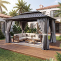 14x10ft hardtop gazebo gray, main product view