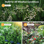 Solar Garden Lights 2 Pack Twinkling Solar Firework Lights with 2 Modes 120LED, Solar-Powered Light for Outside Yard Pathway Garden Decor Outdoor Waterproof, Gardening Gifts for Women Mothers Day,Warm