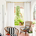 ryb home linen sheer outdoor curtains for patio, main product view