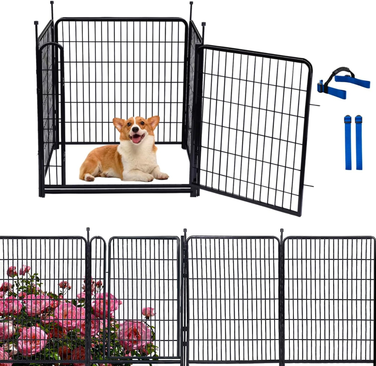 garden fencing 40 inch high, dog fence outdoor, main product view