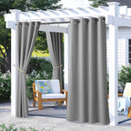 nicetown 2 panels outdoor curtains for patio waterproof, main product view