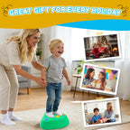 Balance Stepping Stones for Kids – 6PCS Heart-Shaped Sensory Stepping Stones with Non-Slip Textures, Balance Stones for Ages 3-12