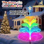 Solar Garden Lights Waterproof 3 Pack 7 Color Changing Outdoor Decorative Rainbow Jellyfish Lights for Outside Yard Pathway Garden Decor Patio Lawn Gifts for Mother's Women