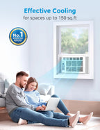 midea 5,000 btu window air conditioner, cools up, close-up detail