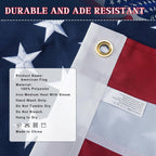 gyaozii 4x6ft american flags for outside, heavy duty, package contents